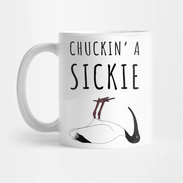 Bin Chicken Chucking A Sickie by BinChickenBaby